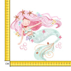 Pink Hair Don't Care Mermaid Iron on Fabric Heat Transfer DTF-172