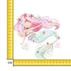 Pink Hair Don't Care Mermaid Iron on Fabric Heat Transfer DTF-172
