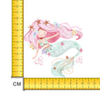 Pink Hair Don't Care Mermaid Iron on Fabric Heat Transfer DTF-172