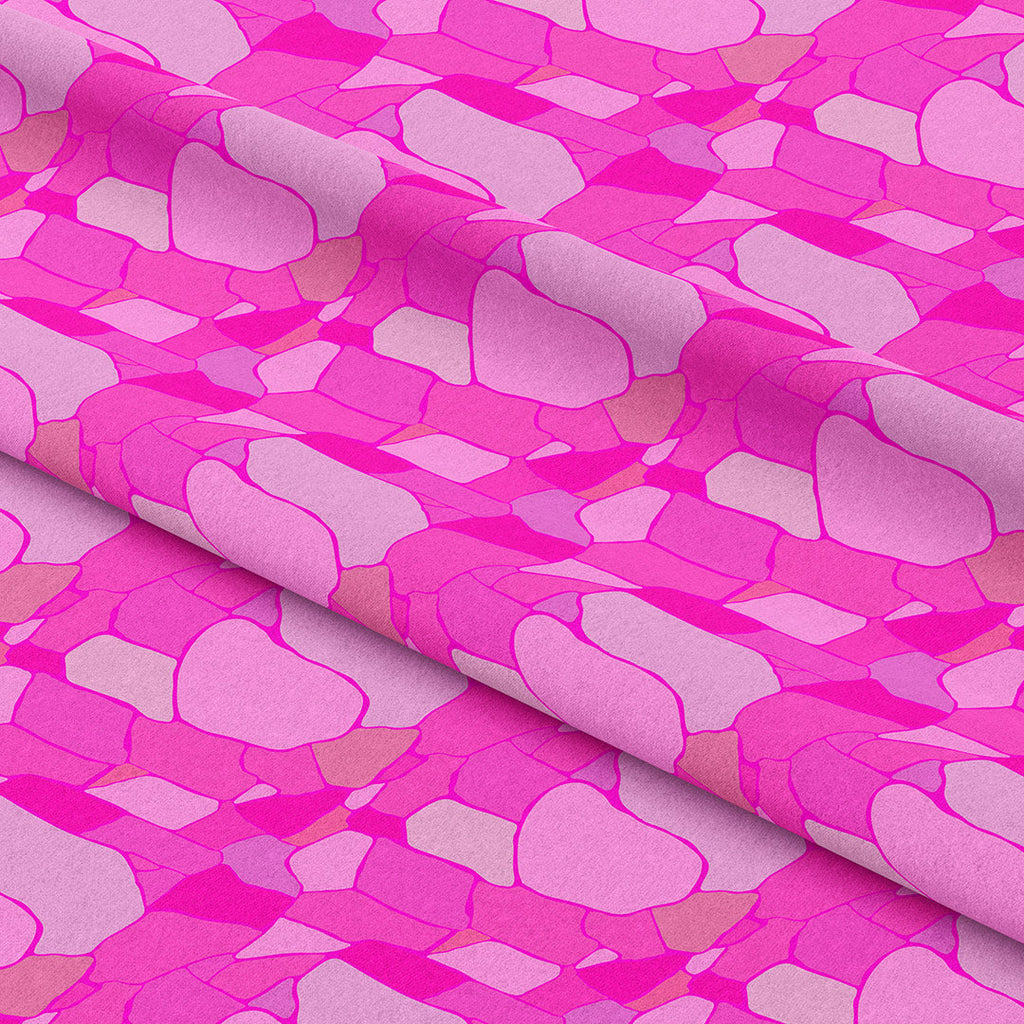 Pink Mosaic Fabric
