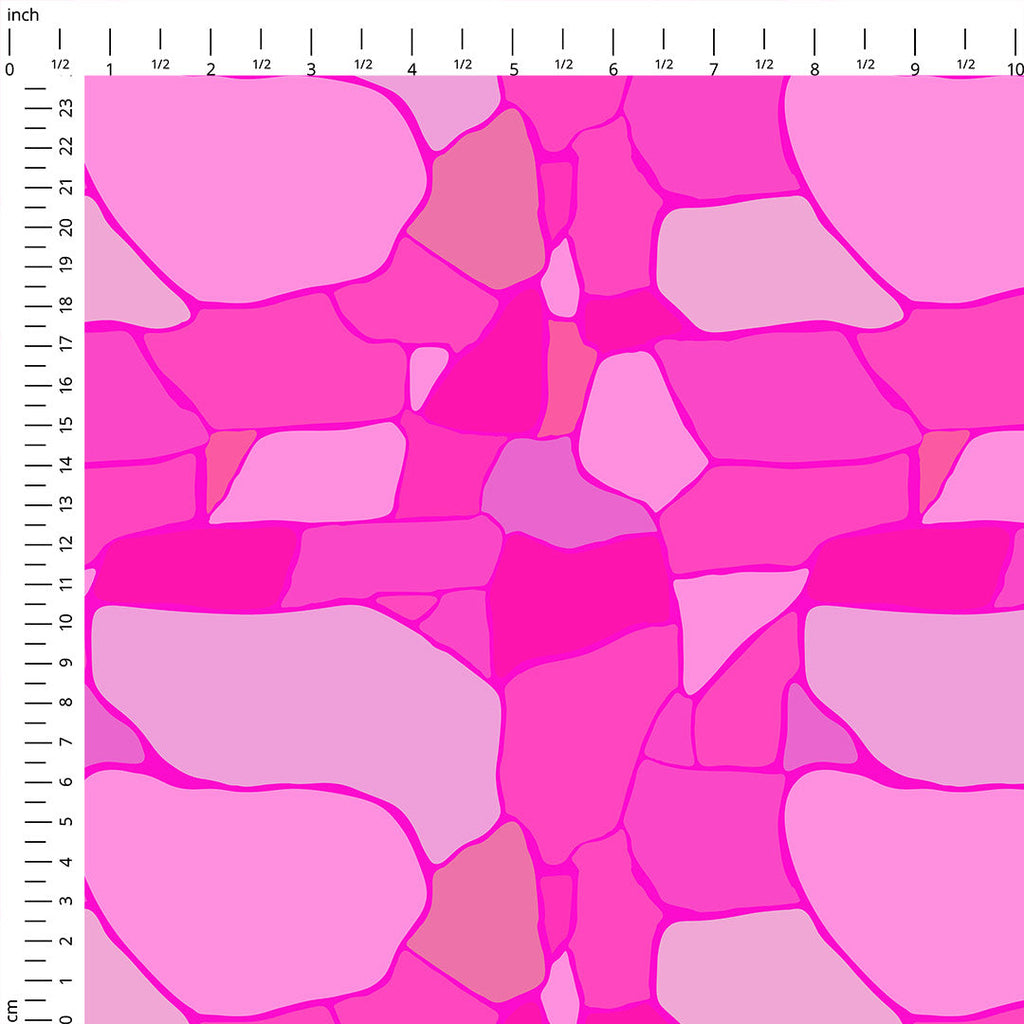 Pink Mosaic Fabric