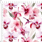 Pink Orchids Fabric