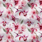 Pink Orchids Fabric