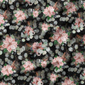 Pink Poinsettia Dark Fabric