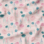 Mummy and Me Pink Pond Fabric