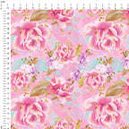 Pink Roses Fabric