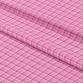 Pink Checks Plaid Fabric