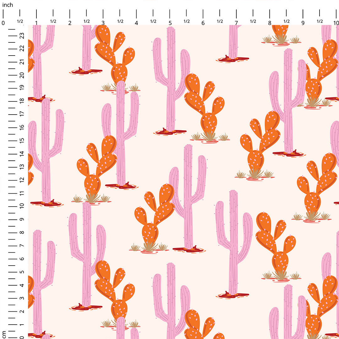 Pink Wild West - Cactus Fabric