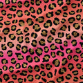 Pink and Peach Ombre Leopard Fabric