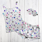 Planets White Fabric