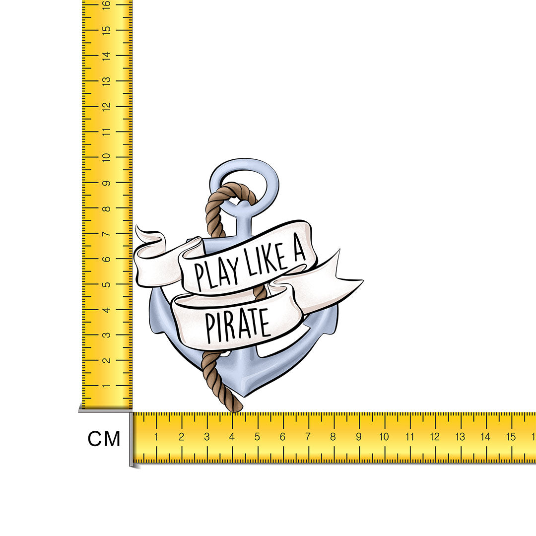 Play Like a Pirate Iron on Fabric Heat Transfer DTF-184