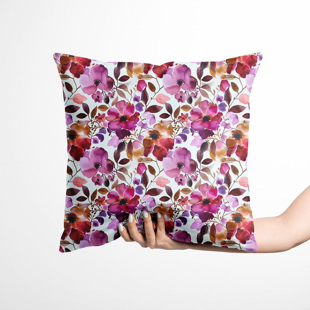 Plum Floral Fabric