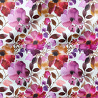 Plum Floral Fabric