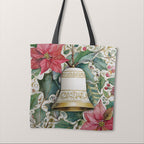TOTE Panel Poinsettia Bell TP-848