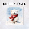 CUSHION Panel Polar Bear Cub CP-805