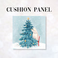 CUSHION Fabric Panel Polar Bears Christmas
