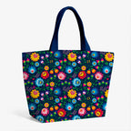 Polish Folklore Lowicz Navy Floral Fabric