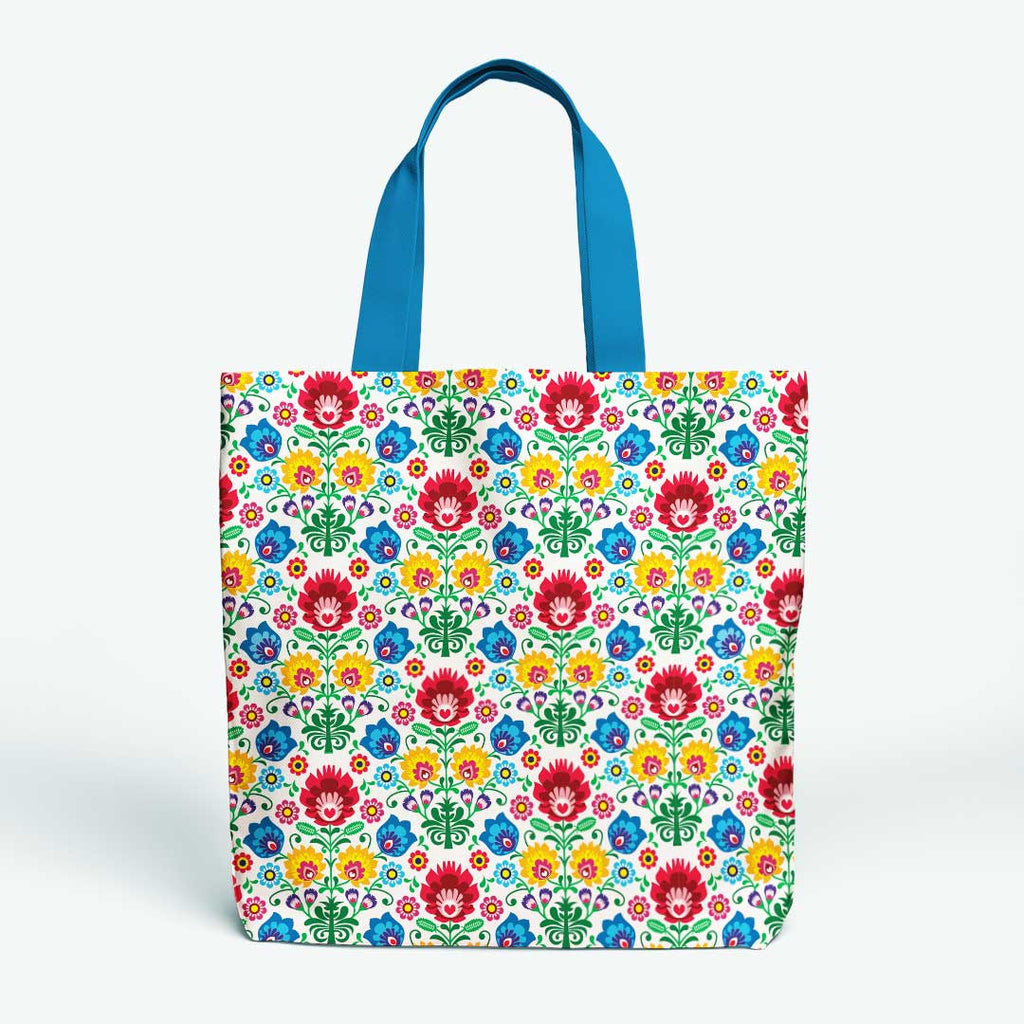 Polish Folklore Flowers Fabric