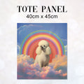 TOTE Poodle In The Sky Fabric Bag Panel TP-141