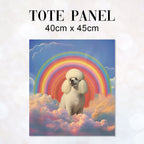 TOTE Poodle In The Sky Fabric Bag Panel TP-141