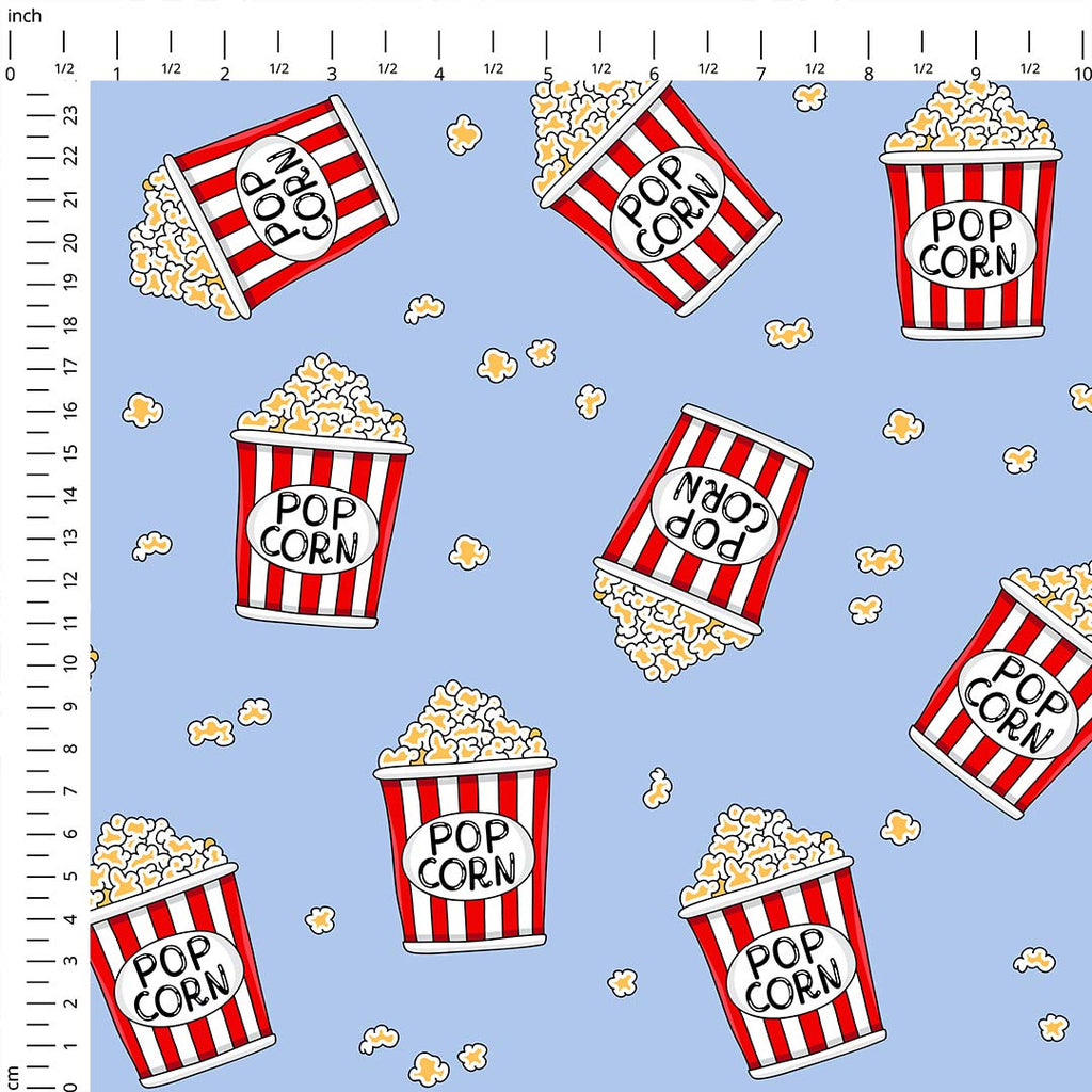 Popcorn Blue Fabric