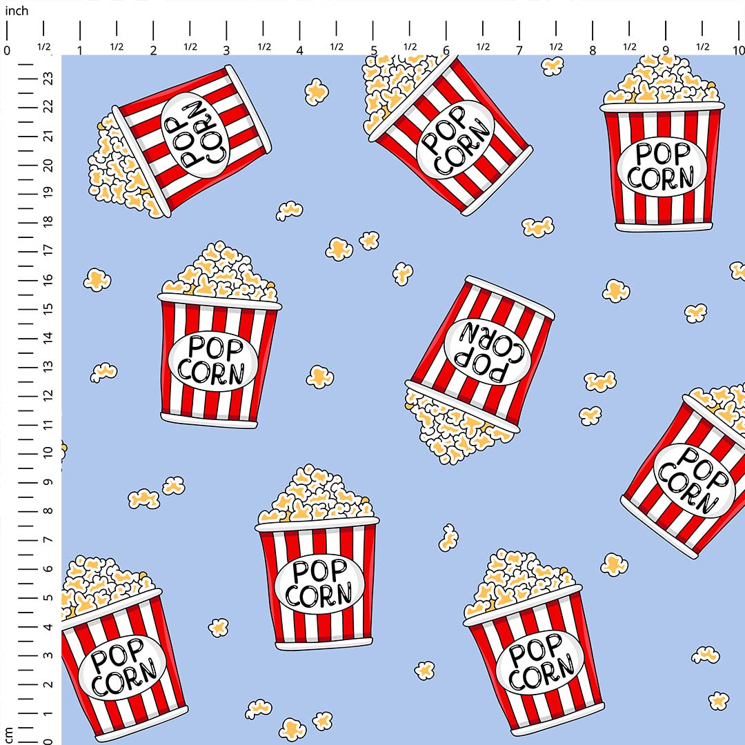 Popcorn Blue Fabric