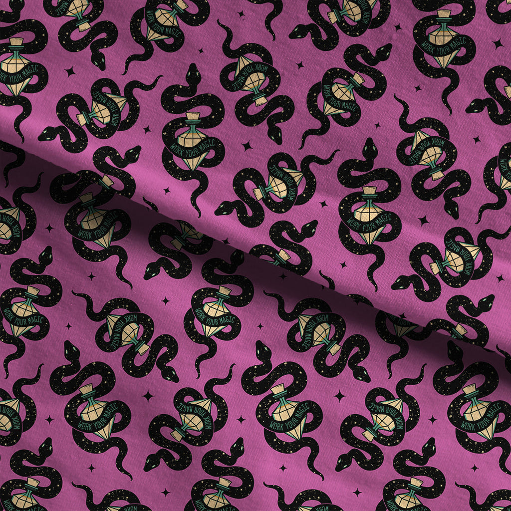 Potion Snake Purple Fabric