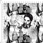 Wednesday Black & White Fabric