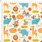 Personalised Circus Birthday Fabric