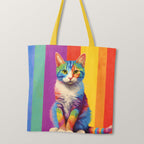 TOTE Pride Cat Fabric Bag Panel