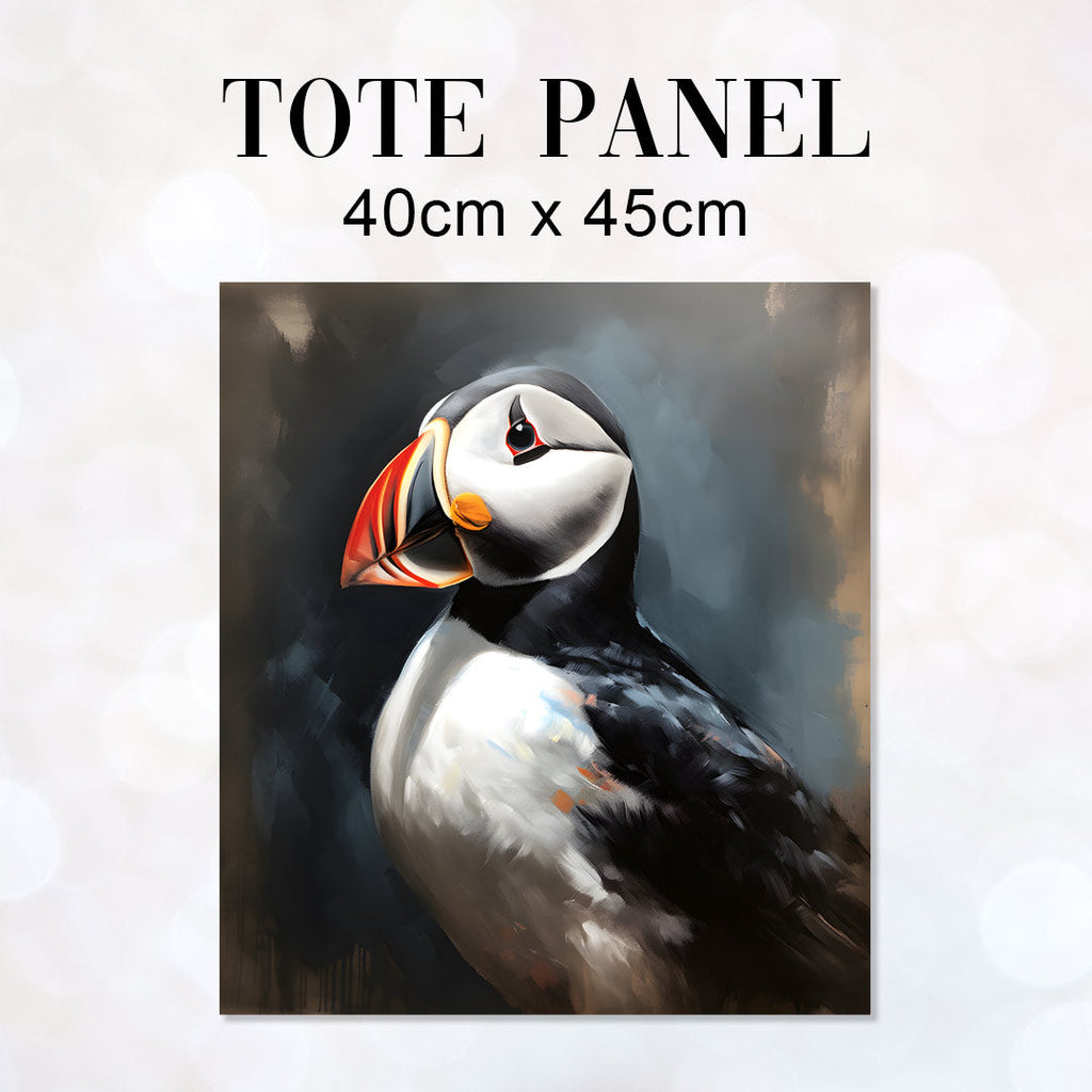 TOTE Puffin 1 Fabric Bag Panel