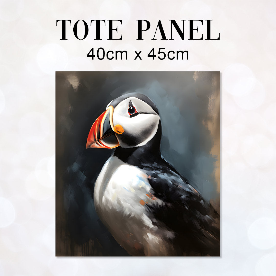 TOTE Puffin 1 Fabric Bag Panel