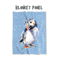 Puffin Blue Fabric Blanket Panel BP-48