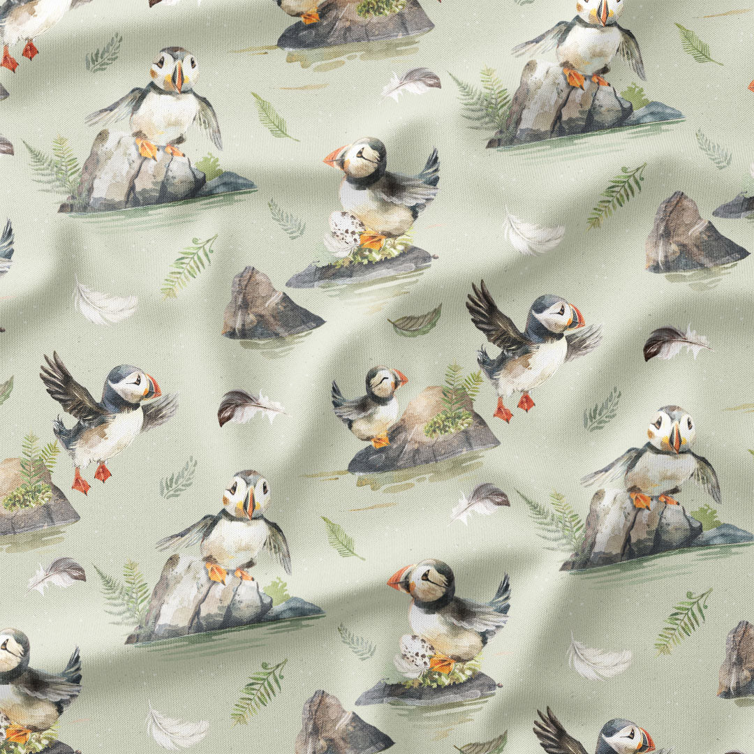 Puffin Rock Fabric