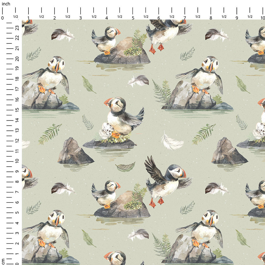 Puffin Rock Fabric