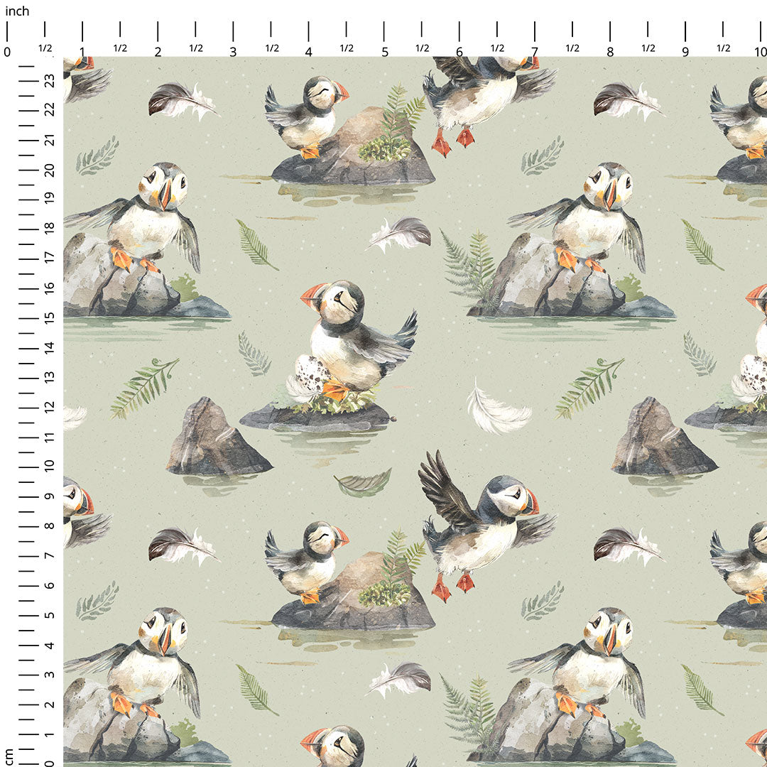 Puffin Rock Fabric