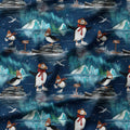 Puffins Ice Skating Fabric