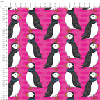 Puffins Pink Fabric