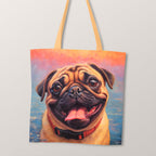 TOTE Pug Fabric Bag Panel