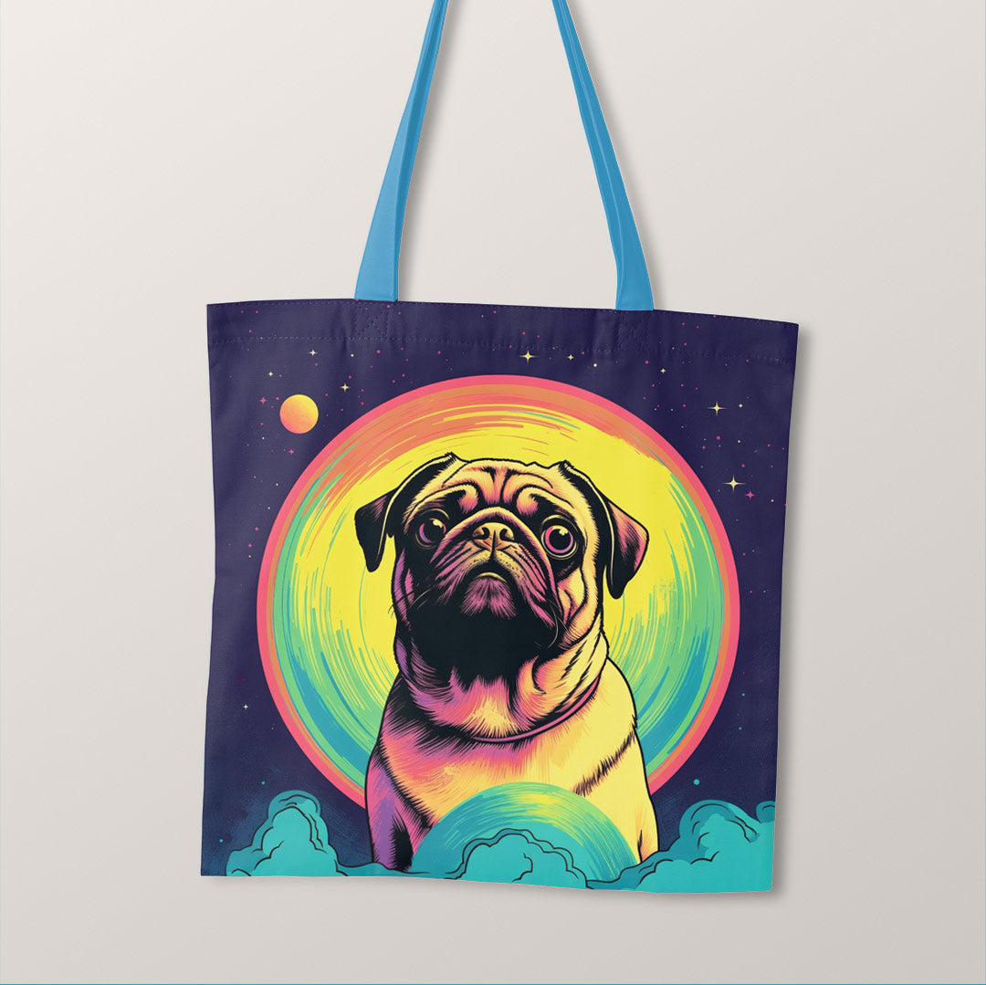 TOTE Pug In The Sky Fabric Bag Panel TP-143