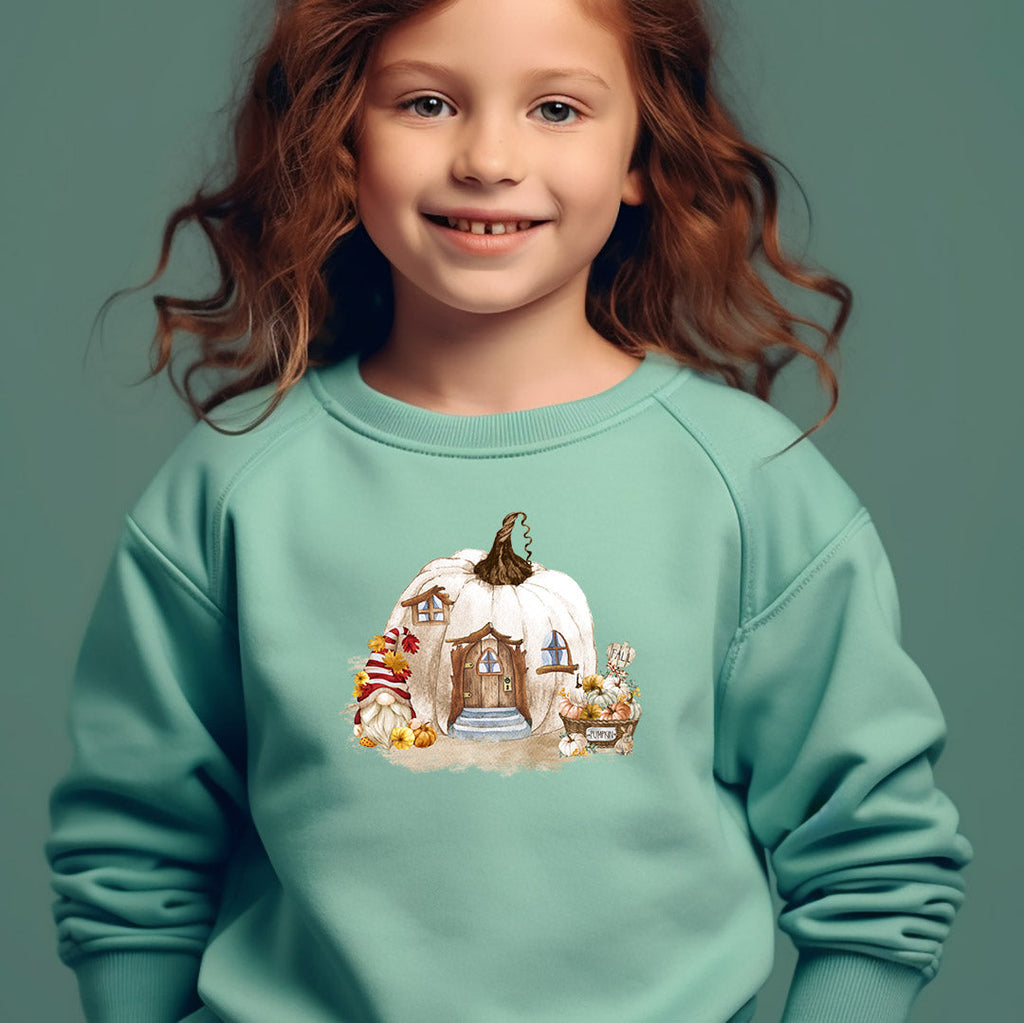Pumpkin Fall Gnome Iron on Fabric Heat Transfer DTF-224