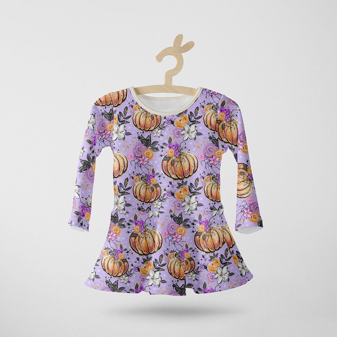 Pumpkin Purple Fabric