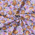 Pumpkin Purple Fabric
