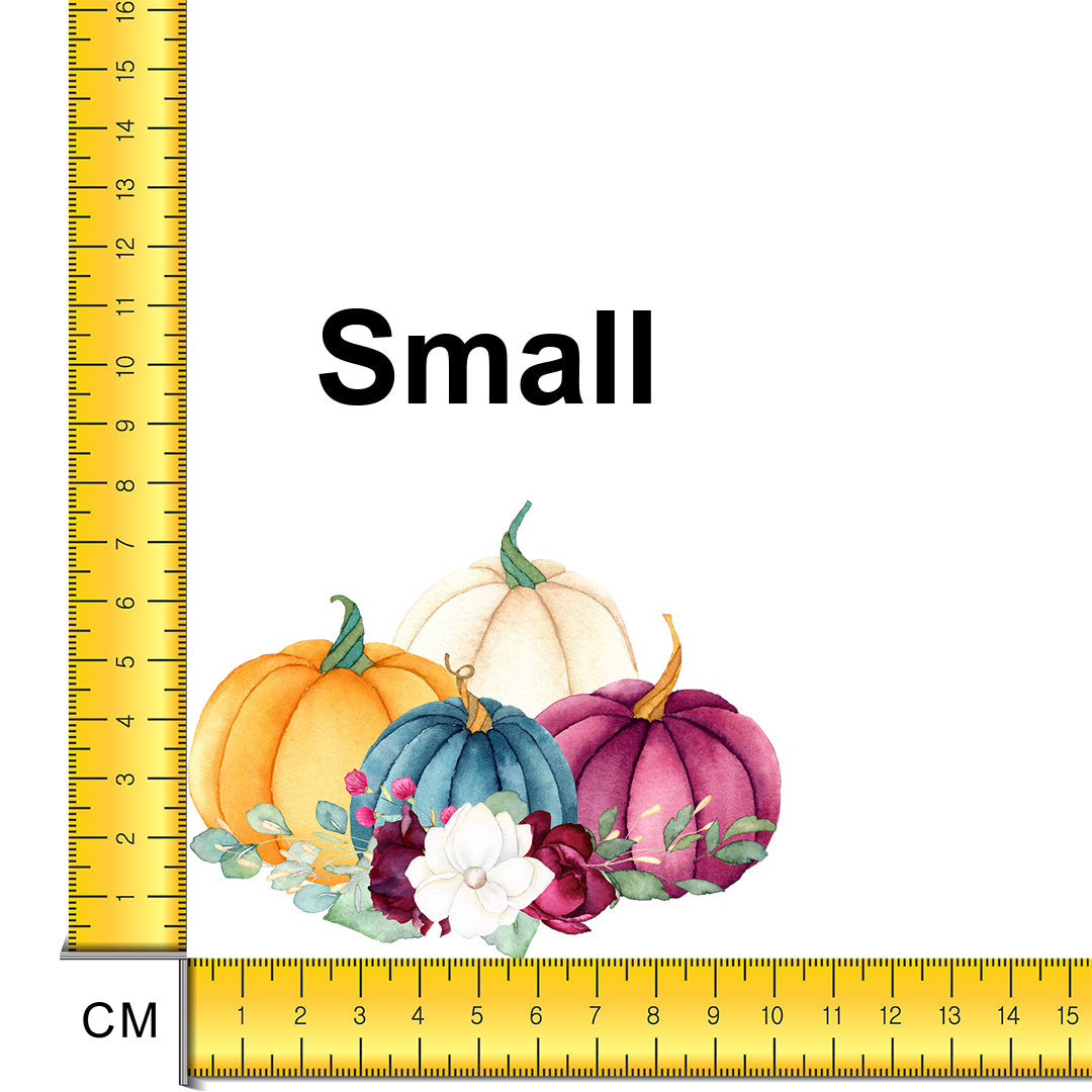Floral Pumpkins Iron on fabric heat transfer DTF-37
