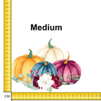 Floral Pumpkins Iron on fabric heat transfer DTF-37