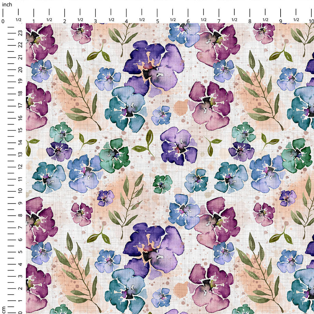 Purple Bloom Fabric