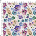 Purple Bloom Fabric