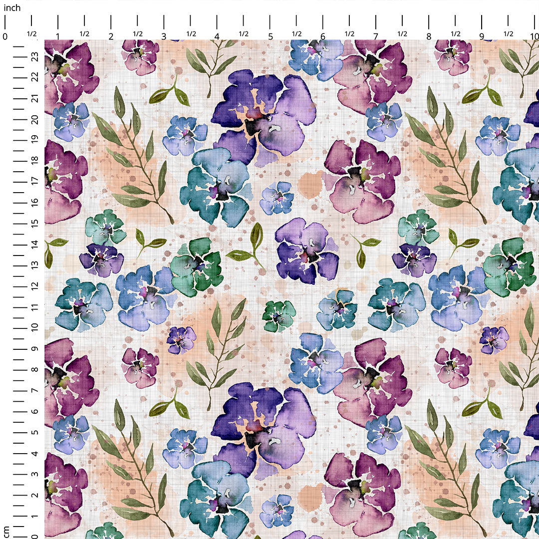 Purple Bloom Fabric