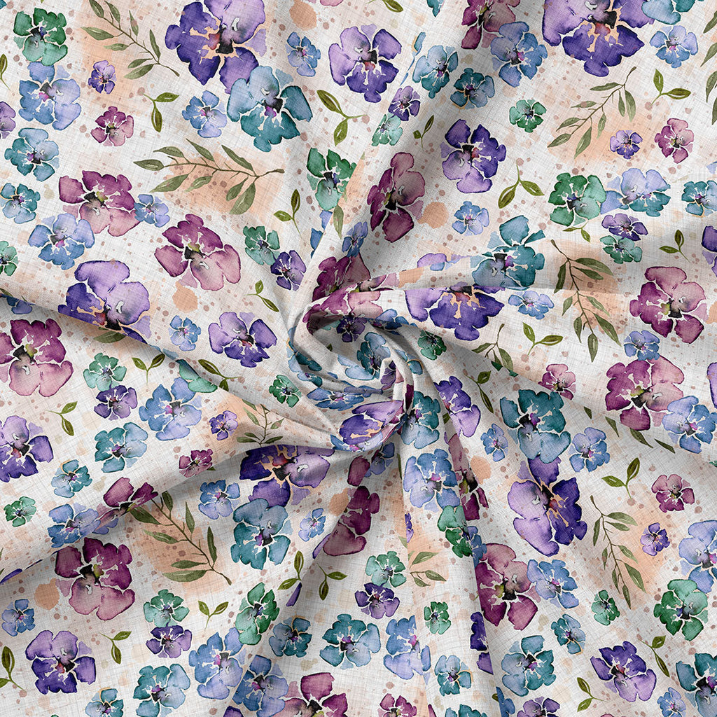 Purple Bloom Fabric