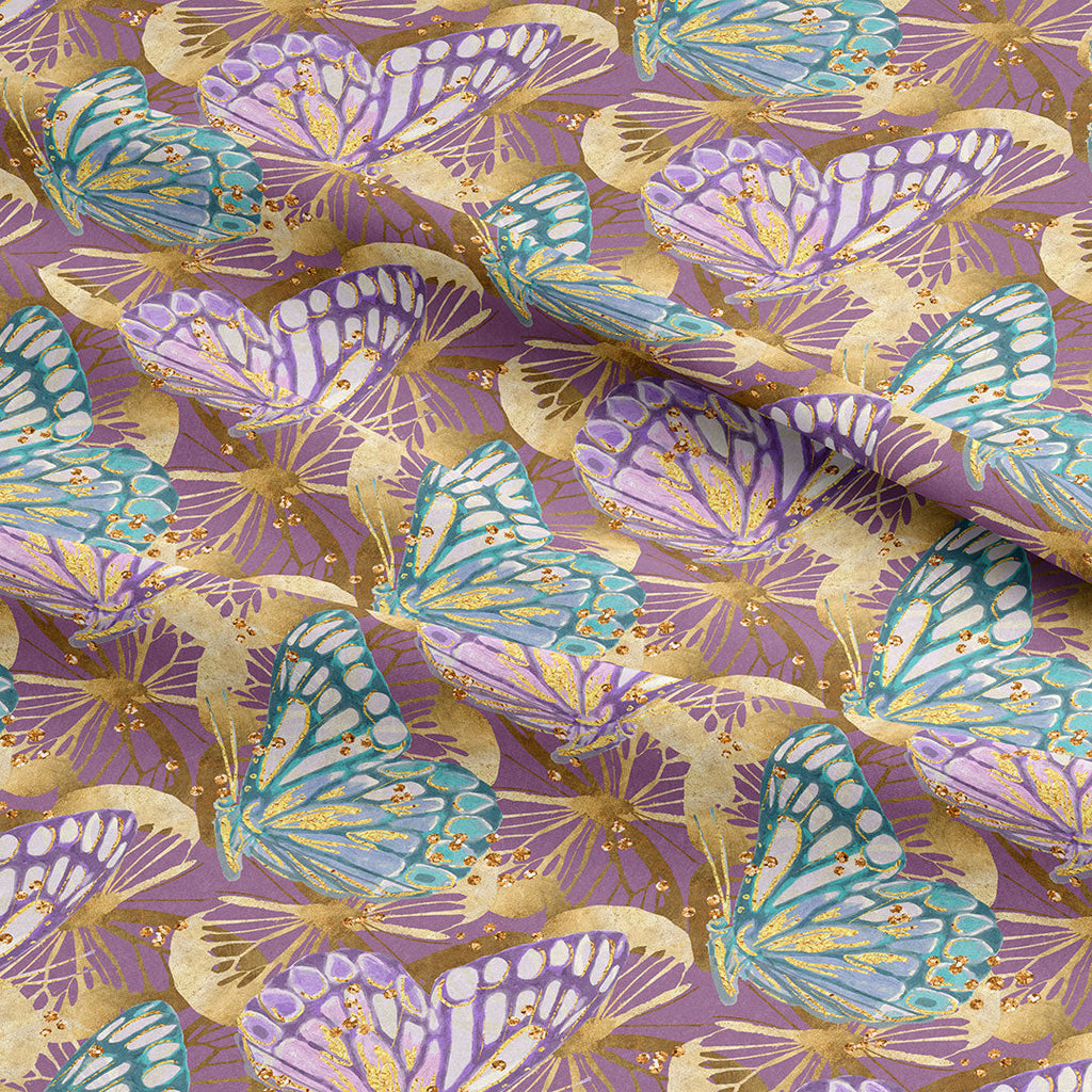 Purple Butterfly Fabric
